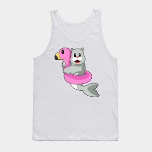 Seal Swim ring Flamingo Tank Top